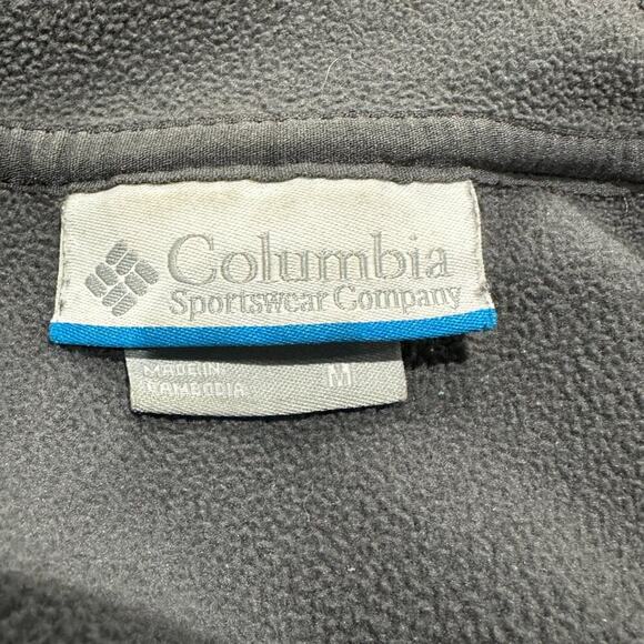 Columbia Women's Sweet Slope Softshell Jacket Full Zip Hoodie Black Gray, Medium - Picture 5 of 9